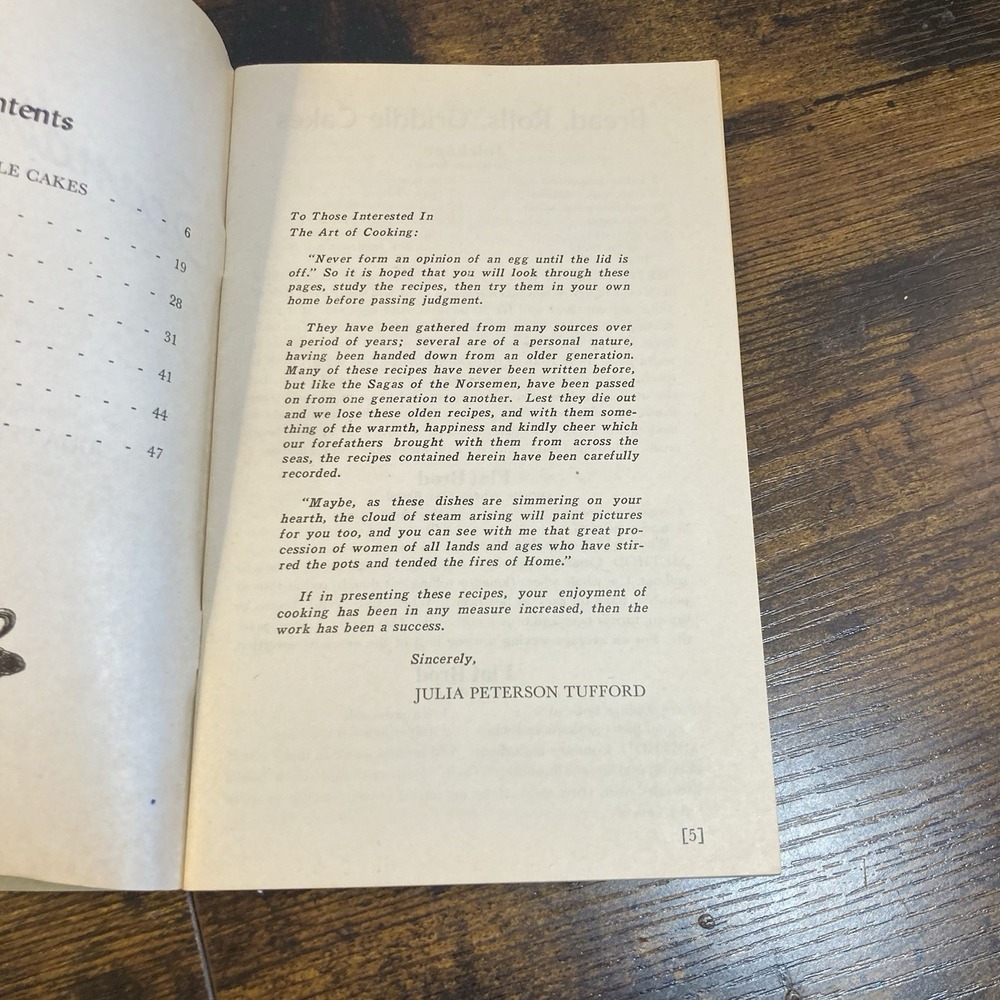 Scandinavian Recipes Julia Peterson Tufford 1944 6th Printing Vintage Cookbook - Picture 3 of 6